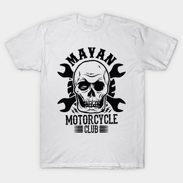 Mayan motorcycle club T-Shirt by mohamadbaradai